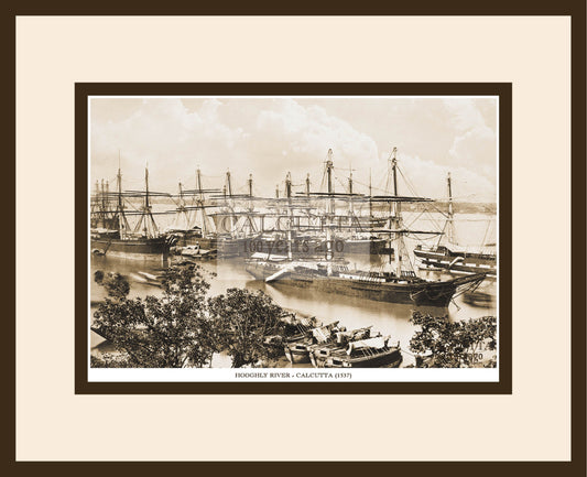 Hooghly River (Code: 72) Wood Frame