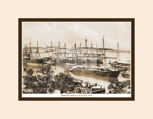 Hooghly River (Code: 72) Mounted Photo Print