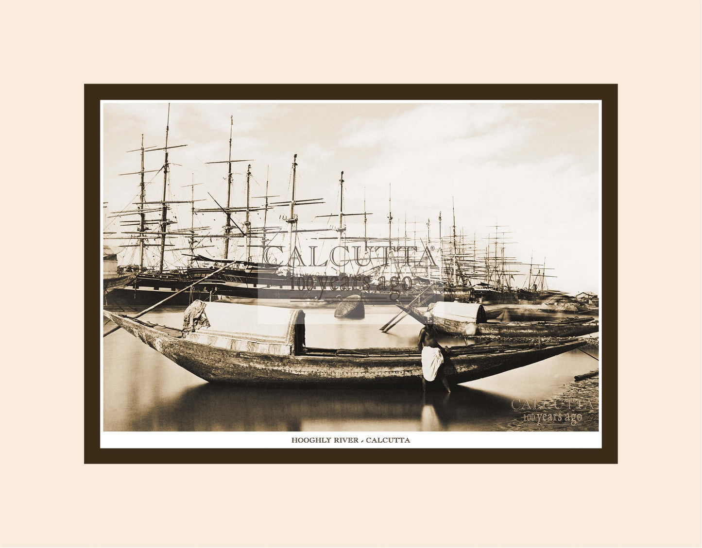 Hooghly River (Code: 74) Mounted Photo Print