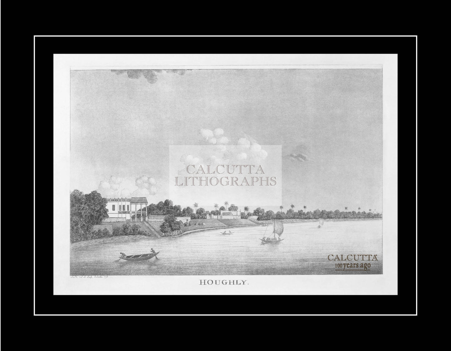 Houghly (Code: 044) – Black & White Lithograph