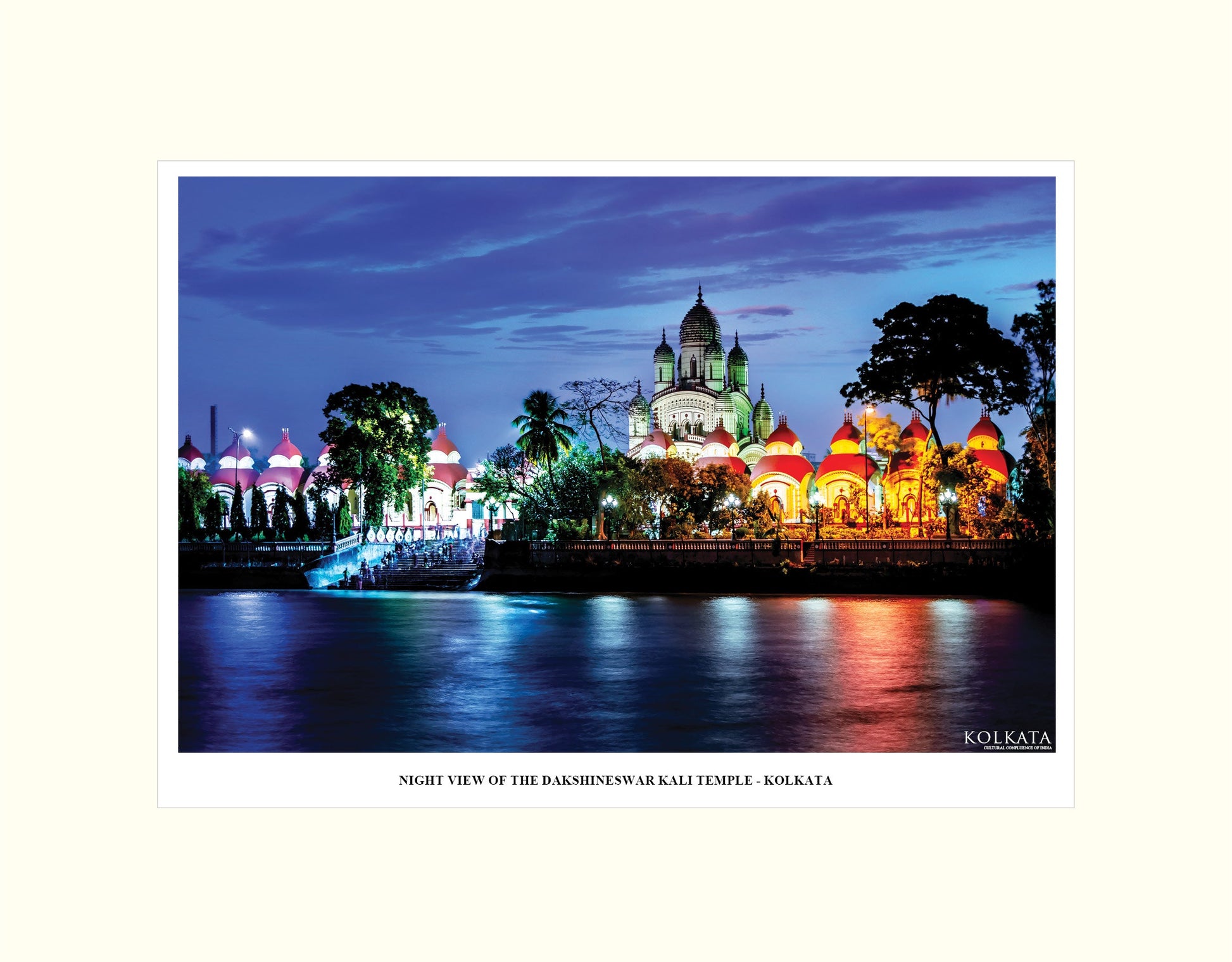 Night View of the Dakshineswar Kali Temple – Artwork
