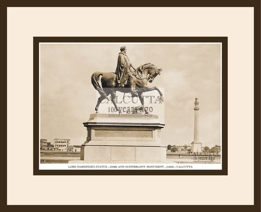 Lord Hardinges Statue And Ochterlony Monument (Code: 85) Wood Frame