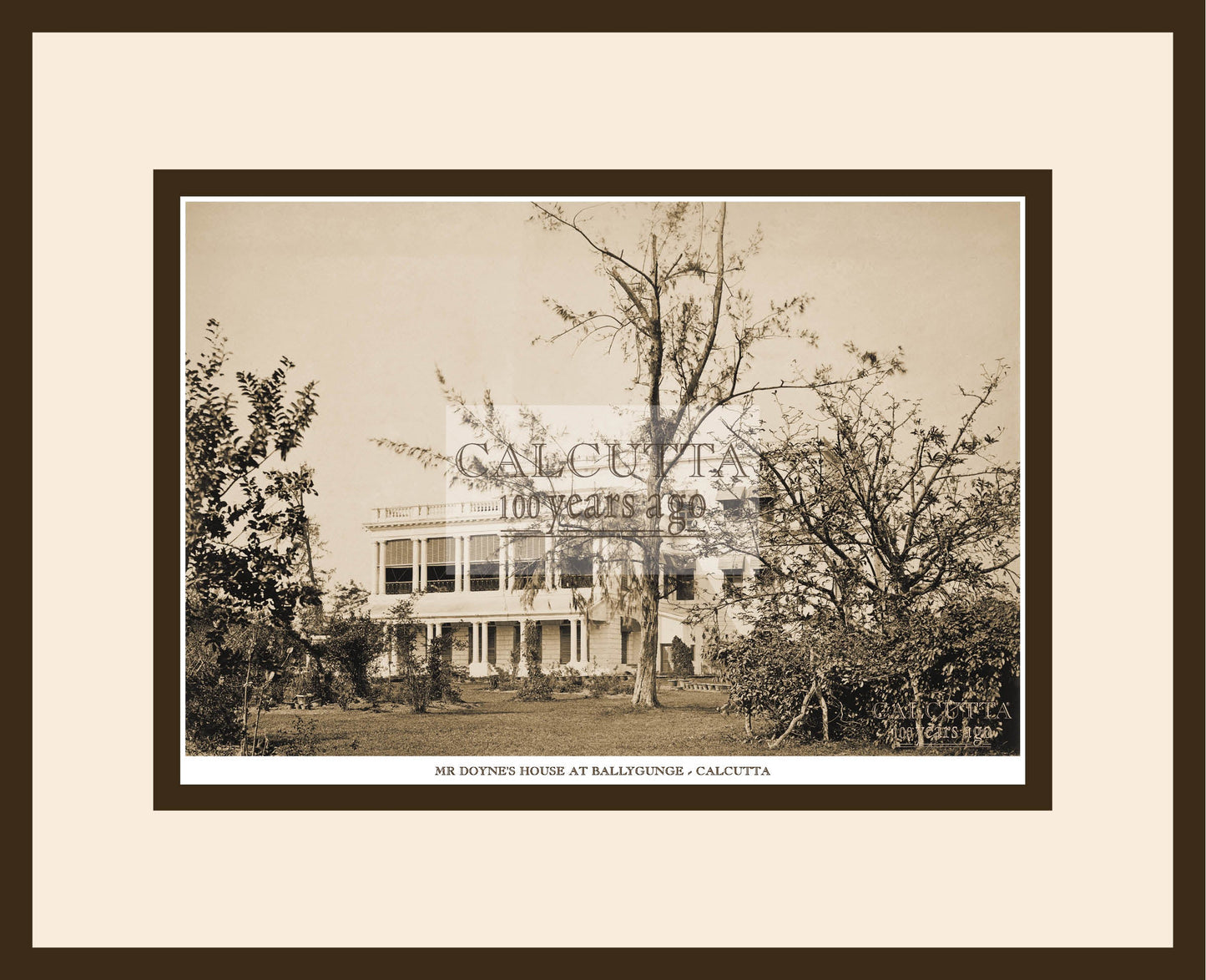 Mr Doynes House At Ballygunge   (Code: 94) Wood Frame