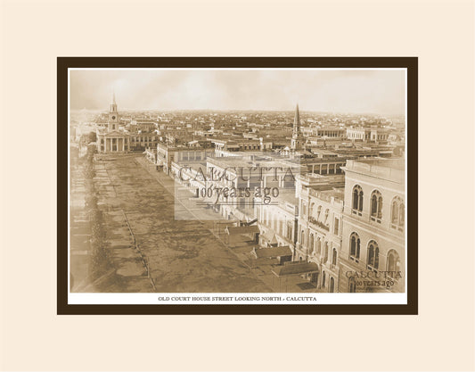 Old Court House Street Looking North (Code: 98) Mounted Photo Print