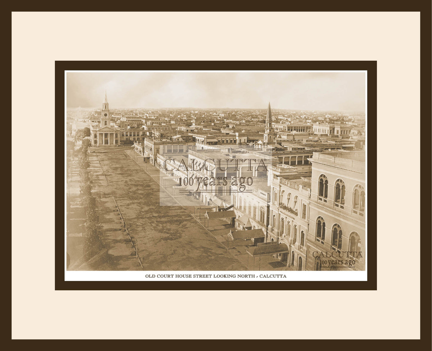 Old Court House Street, Looking North (Code: 100) Wood Frame