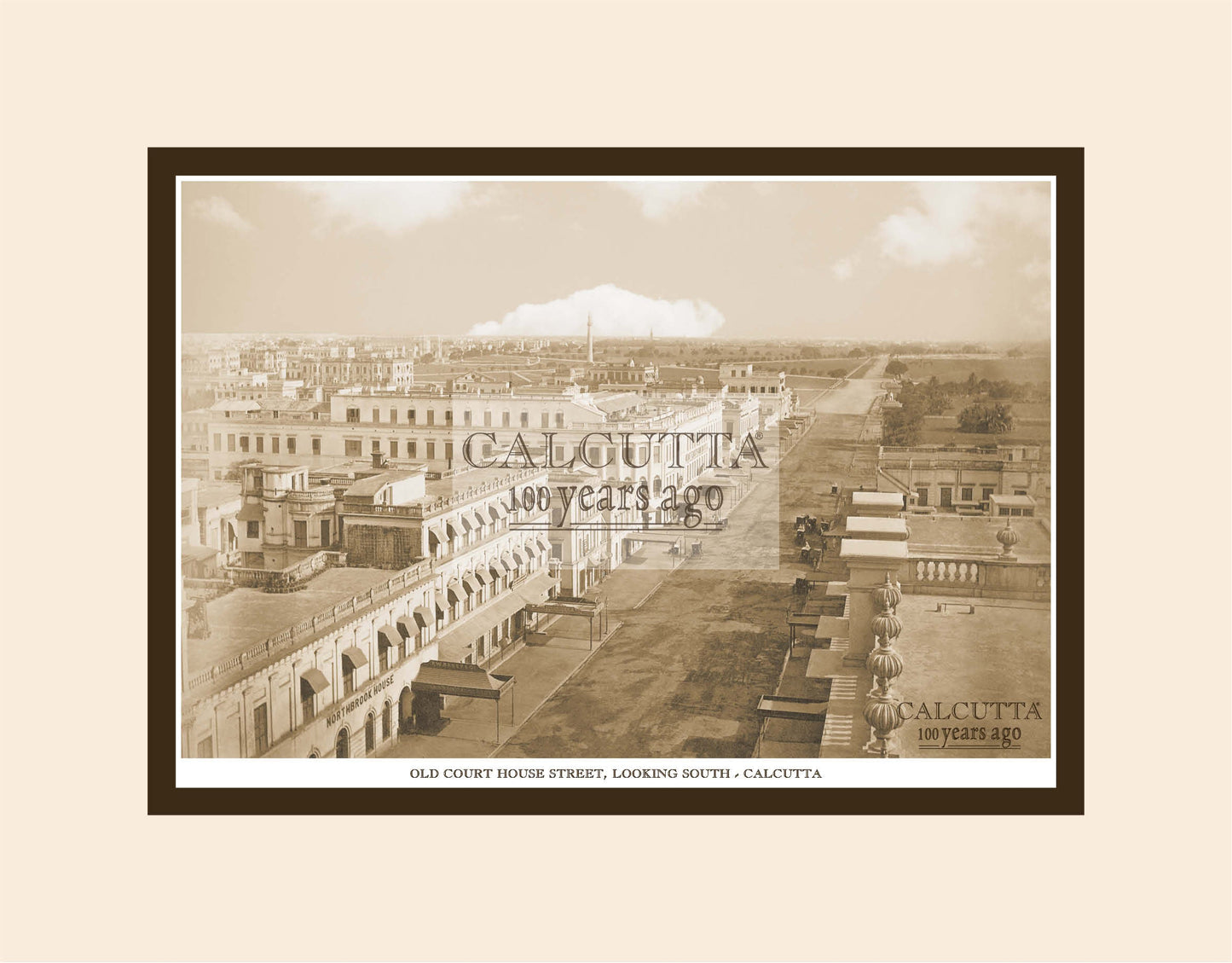 Old Court House Street Looking South (Code: 99) Mounted Photo Print