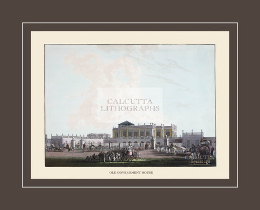 Old Government House (Code: 059) – Coloured Lithograph