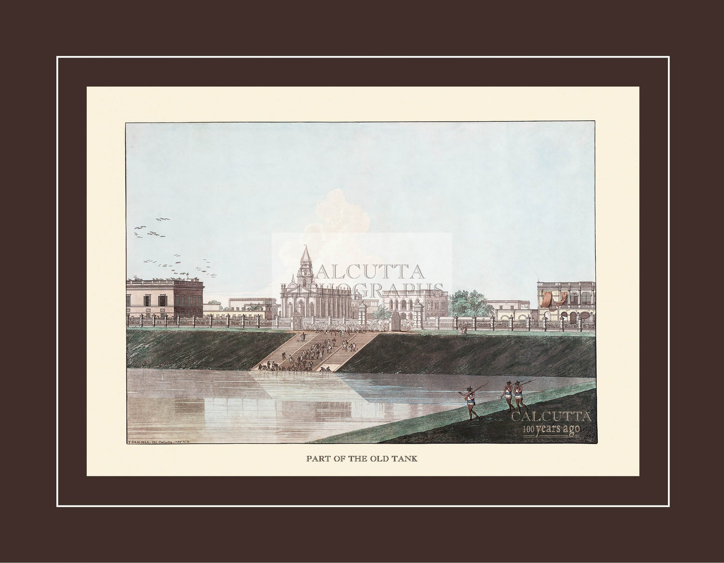 Part of the Old Tank (Code: 061) – Coloured Lithograph