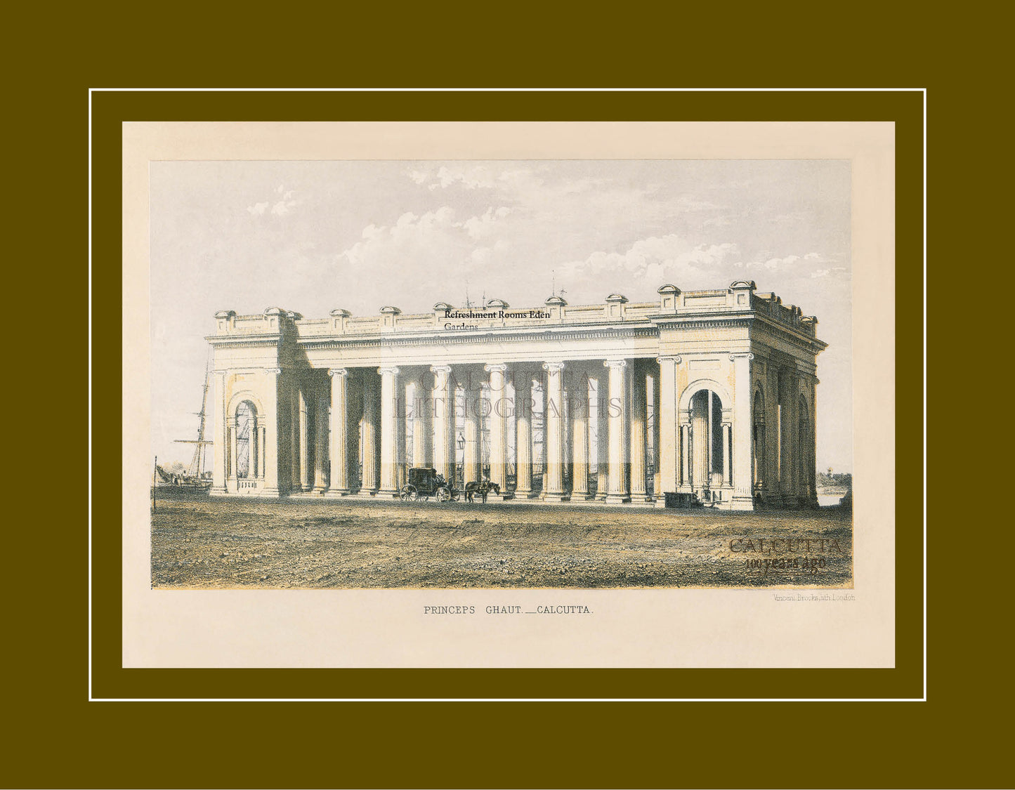 Princep’s Ghaut (Code: 062) – Coloured Lithograph