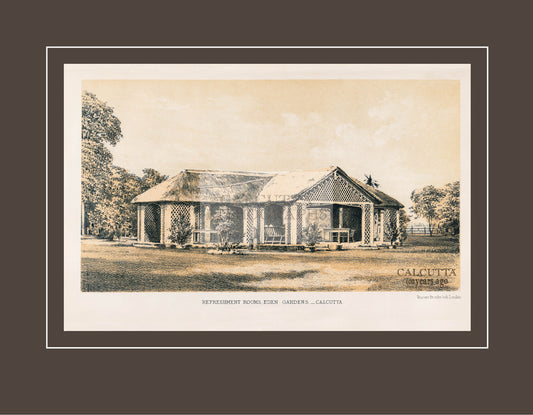 Refreshment Rooms Eden Gardens (Code: 063) – Coloured Lithograph