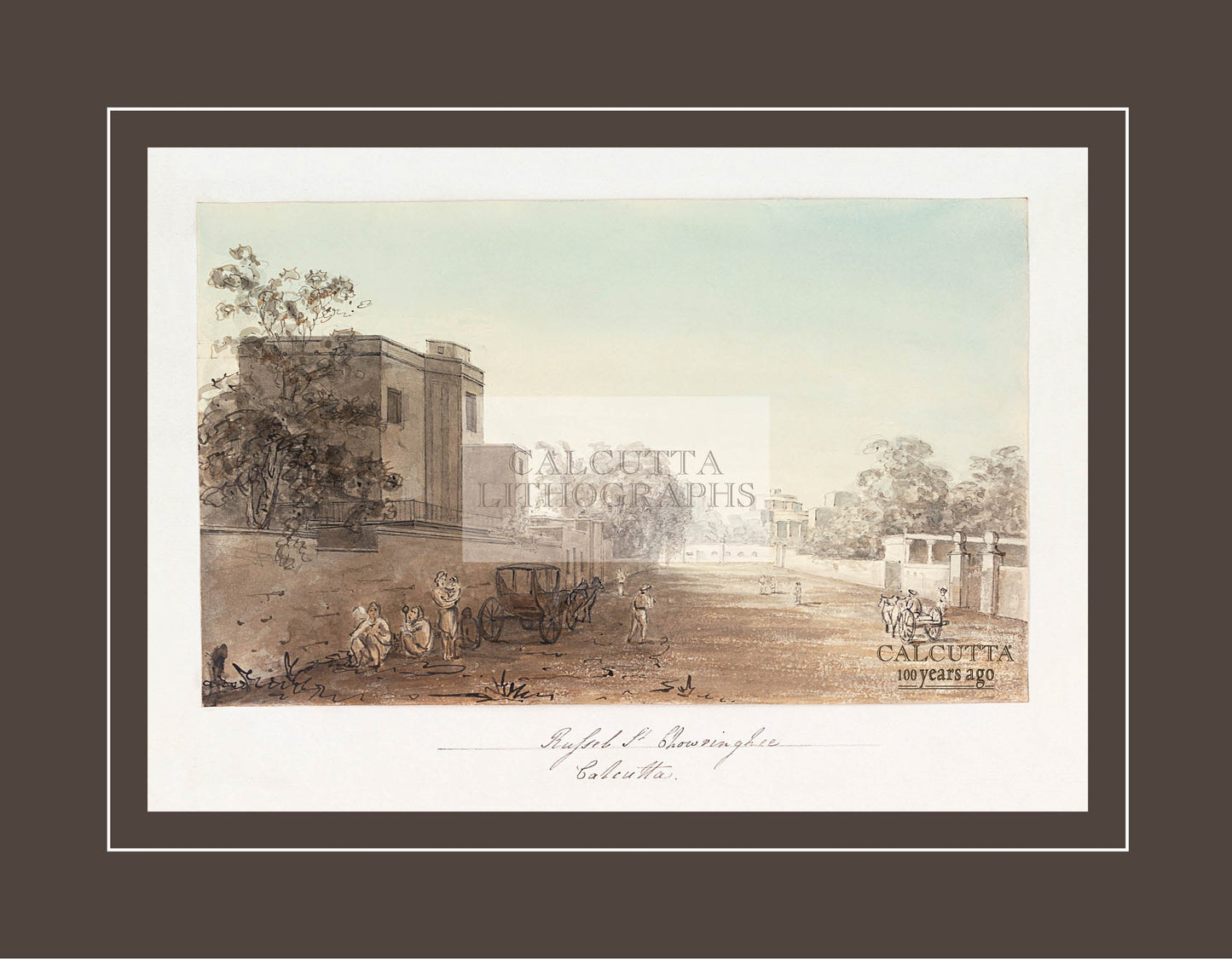 Russel St (Code: 065) – Coloured Lithograph