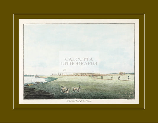 South West View of Fort William (Code: 069) – Coloured Lithograph