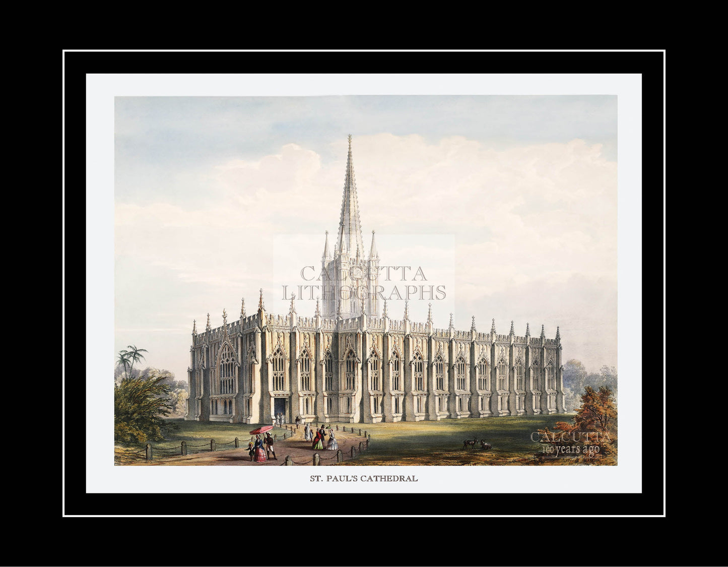 St. Paul’s Cathedral (Code: 072) – Coloured Lithograph