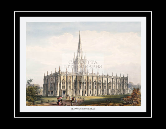 St. Paul’s Cathedral (Code: 072) – Coloured Lithograph