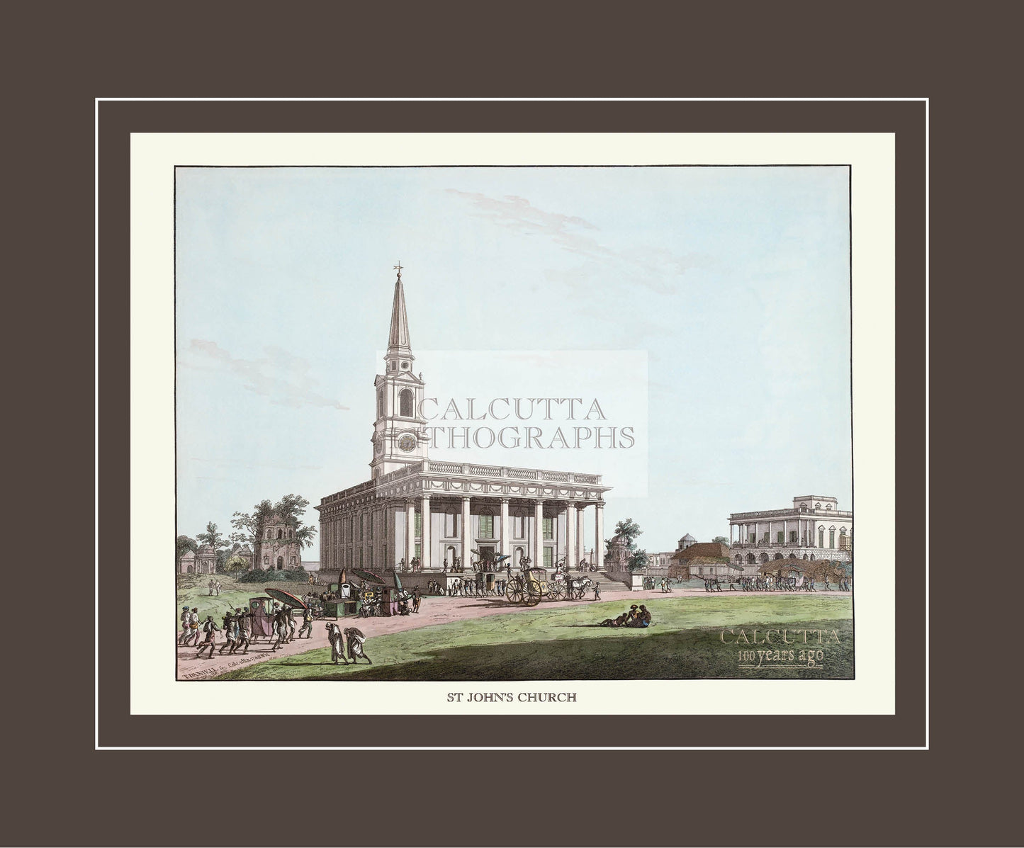 St John’s Church (Code: 070) – Coloured Lithograph