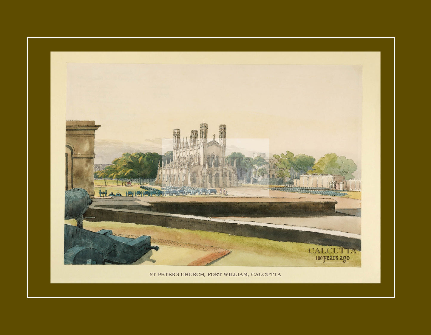 St Peter’s Church (Code: 071) – Coloured Lithograph