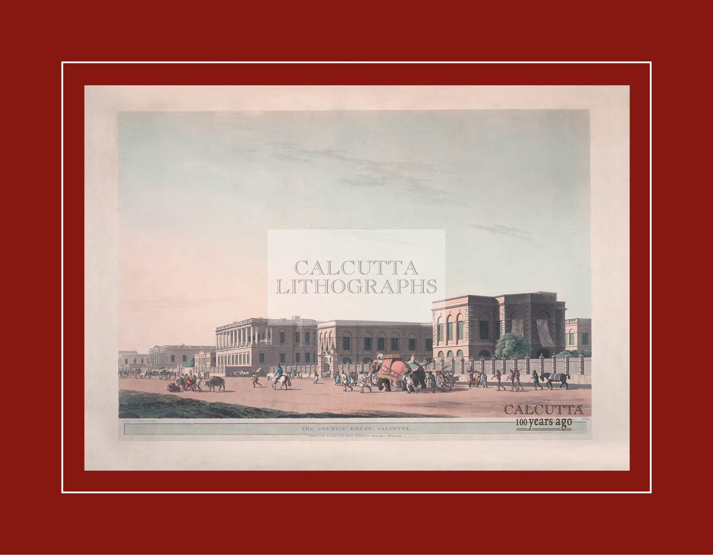 The Council House (Code: 075) – Coloured Lithograph