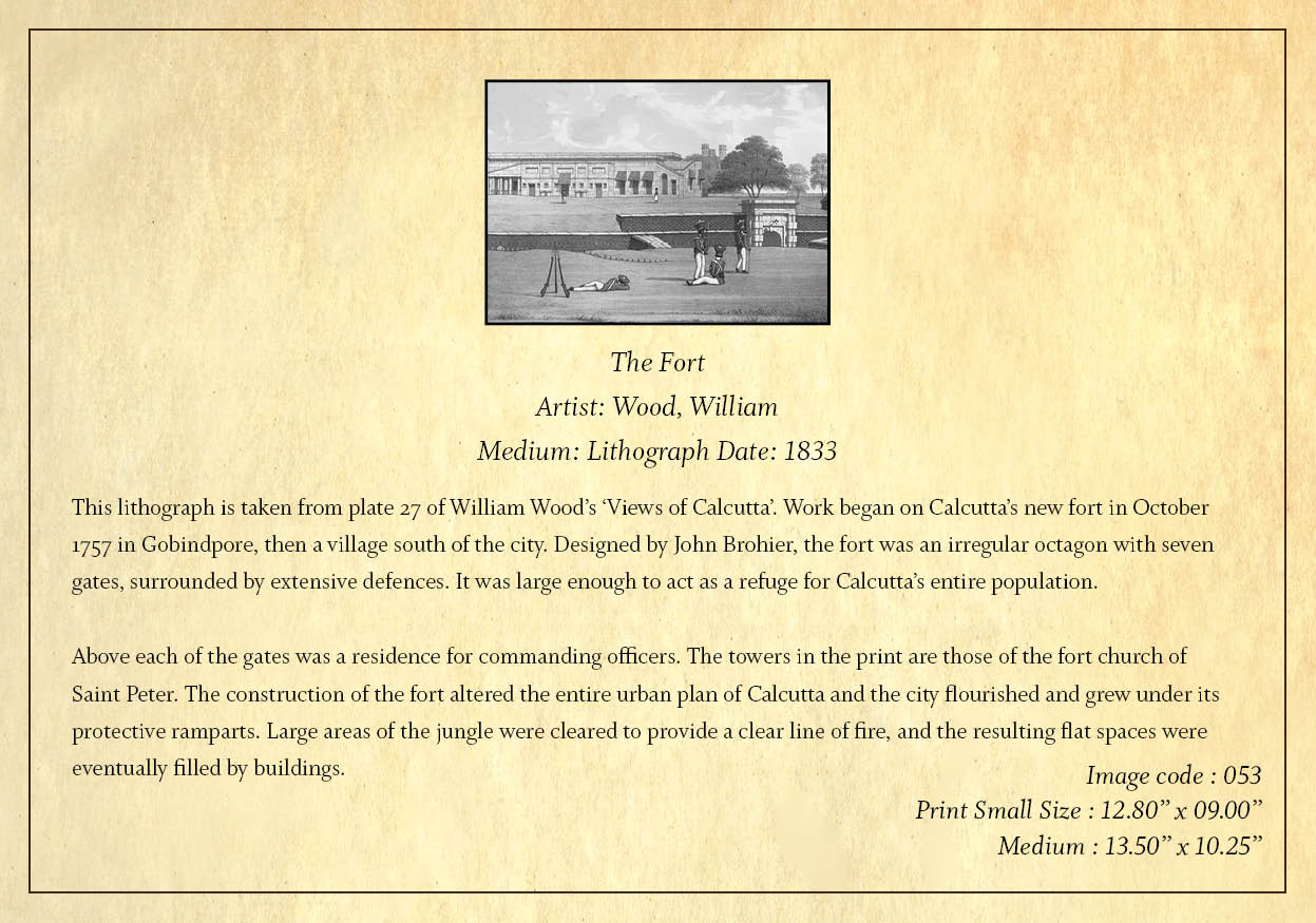 The Fort (Code: 053) – Black & White Lithograph