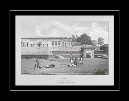 The Fort (Code: 053) – Black & White Lithograph