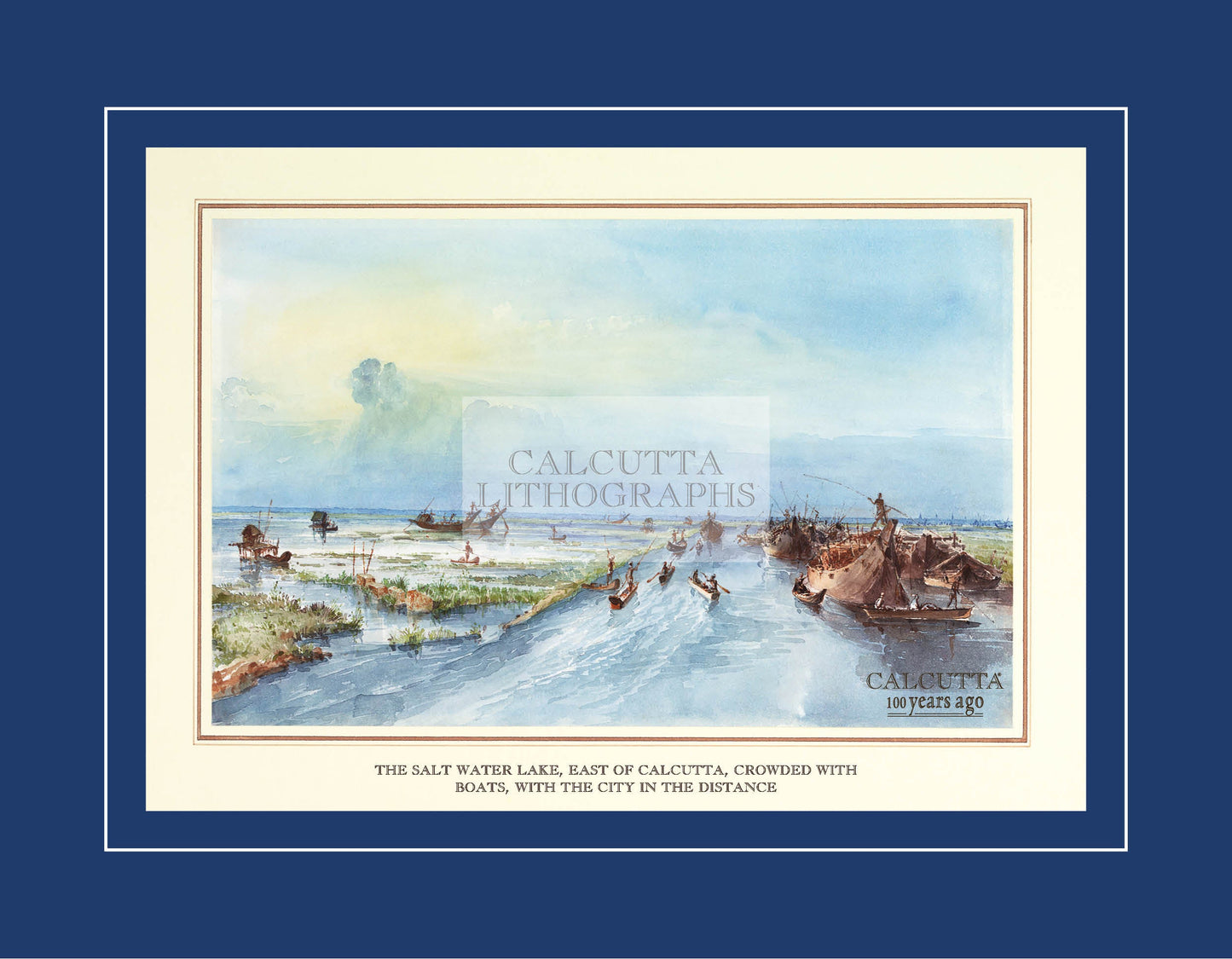 The Salt Water Lake (Code: 079) – Coloured Lithograph