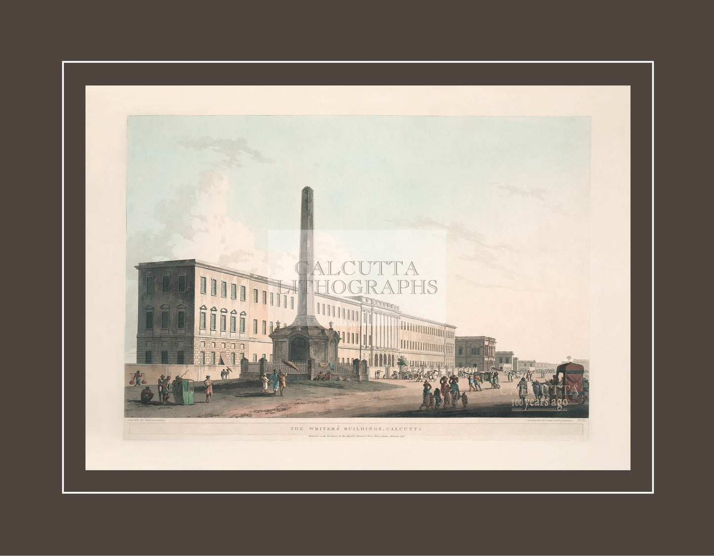 The Writers Building (Code: 081) – Coloured Lithograph