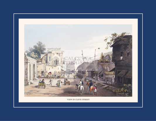 View in Clive Street (Code: 084) – Coloured Lithograph