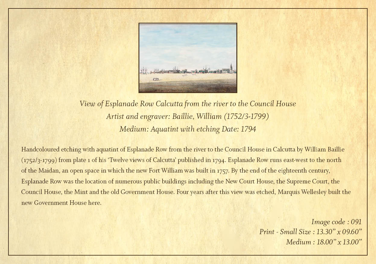 View of Esplanade Row (Code: 091) – Coloured Lithograph