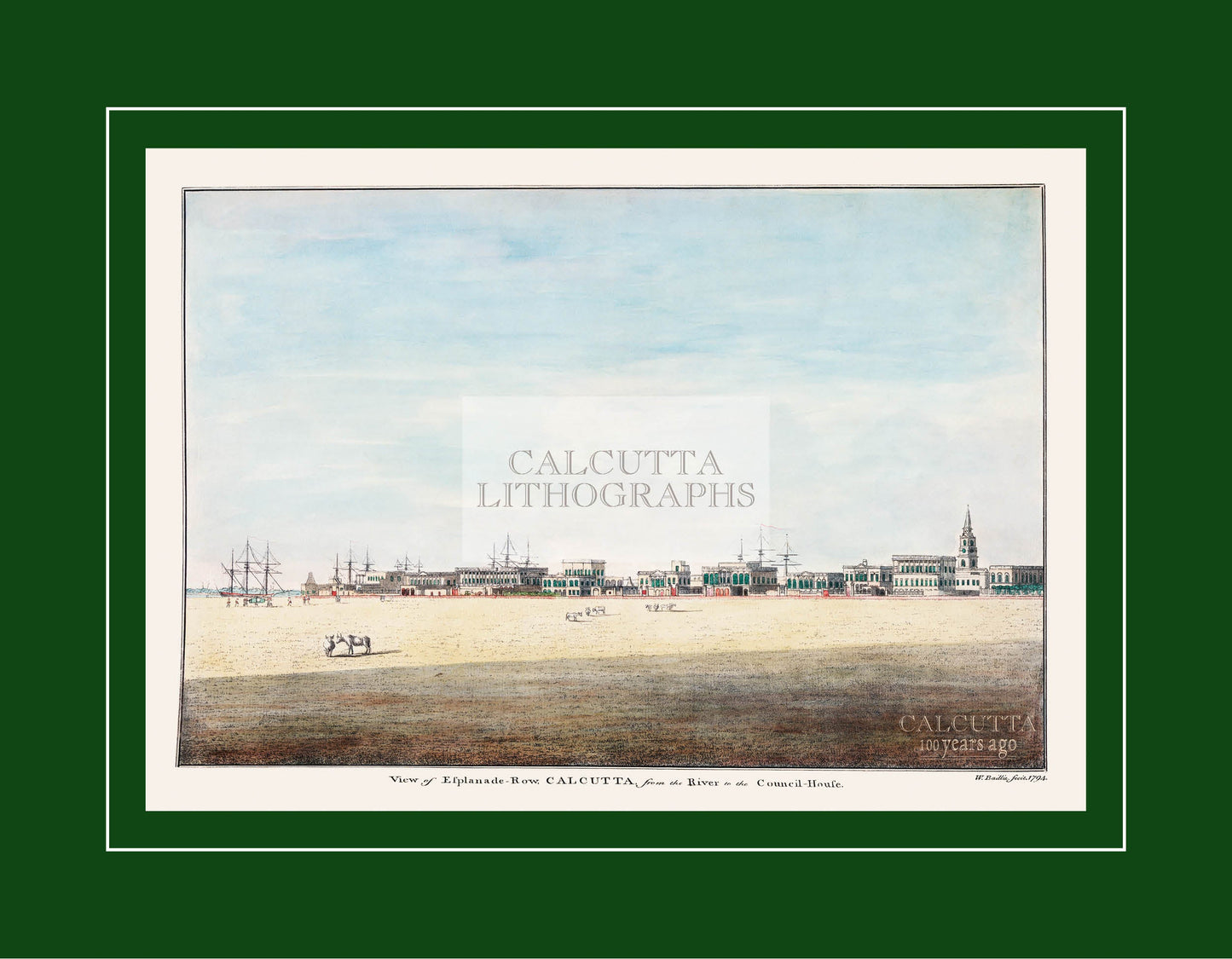 View of Esplanade Row (Code: 091) – Coloured Lithograph