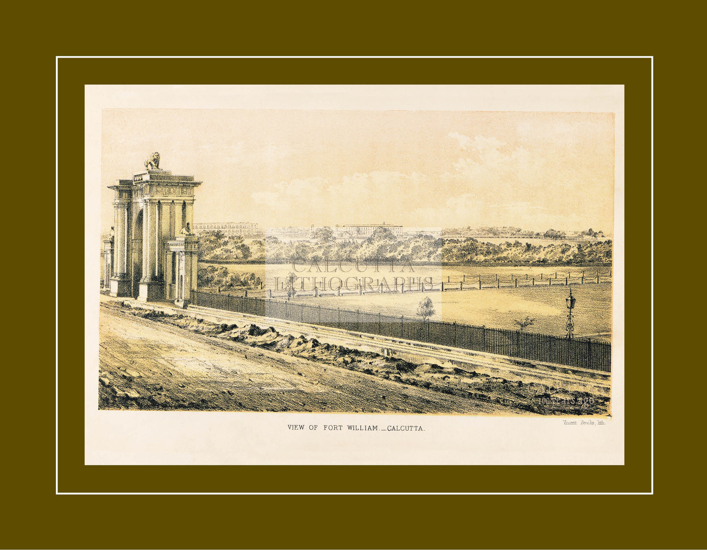 View of Fort William (Code: 094) – Coloured Lithograph