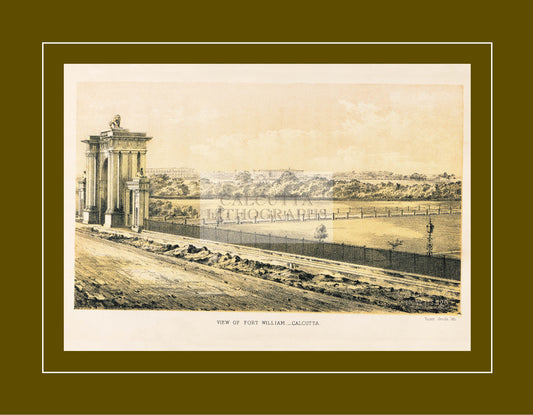 View of Fort William (Code: 094) – Coloured Lithograph